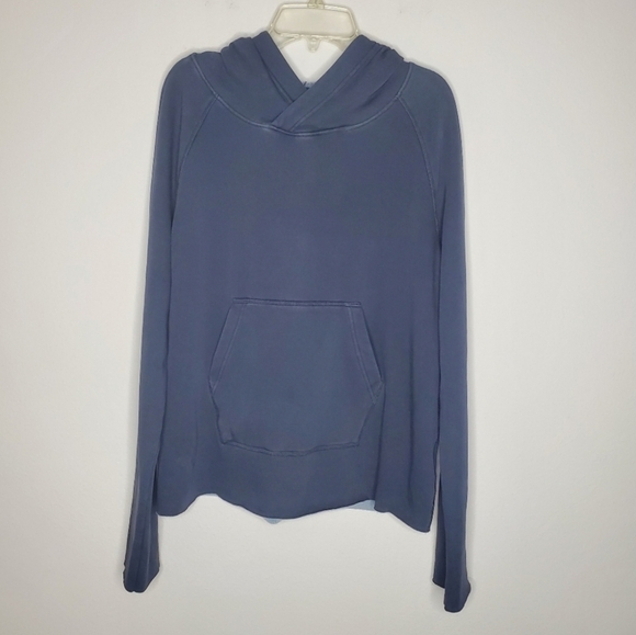 UGG Pilar Washed Charcoal Gray Fleece Pullover Hooded Sweatshirt - Picture 4 of 10